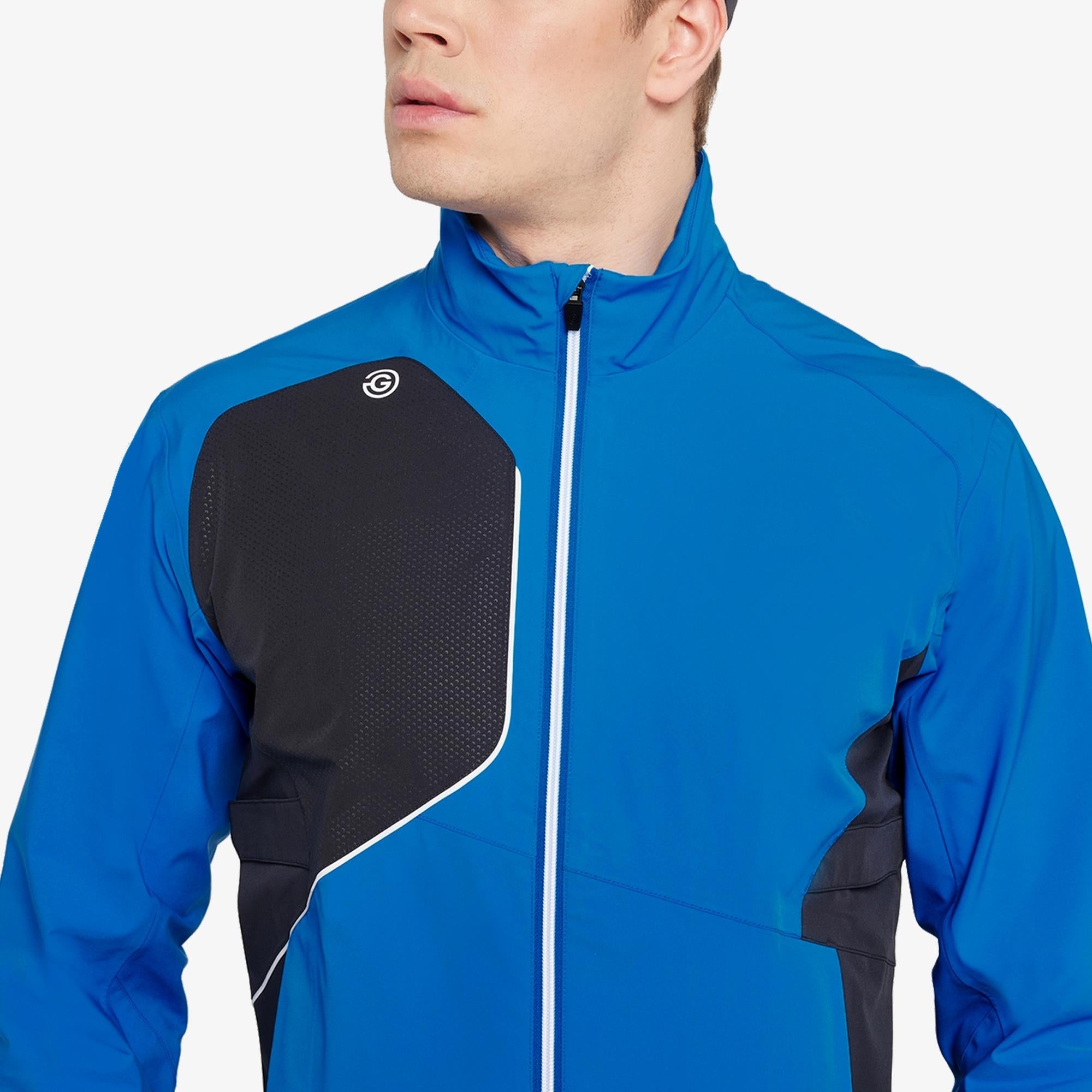 Galvin Green Ames Dryvr Pertex Mens Waterproof Golf Jacket Royal Blue/Black